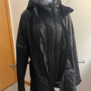 Athleta Women's Charcoal Black Puffer Jacket